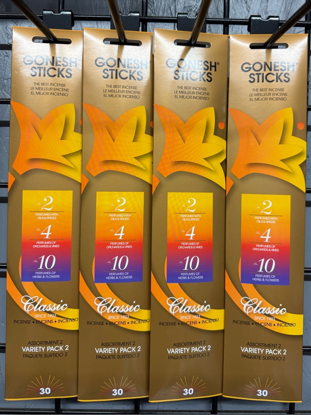 GONESH Classic Variety Pack 2 Incense Sticks - -4 packs -total 120 sticks - Picture 4 of 6